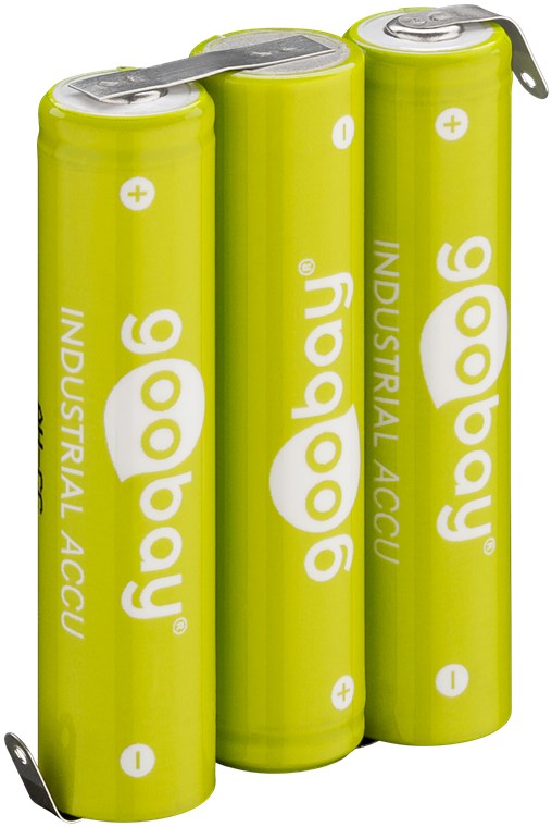 3xNiMH AAA batteripakke - 3,6V 800mAh m. flige