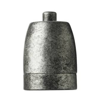 Porcelænsfatning P7 E27 Keramik Galvaniseret