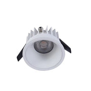 Dæmpbar hvid kant indbygningsspot 10W, Ø7,5 cm hul, Ø8,5 cm, 230V, RA99, 900lm, IP54