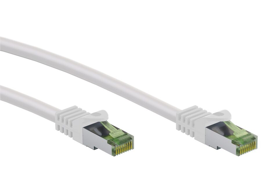 CAT8.1 netværkskabel - S/FTP (PiMF) LSZH, CU, Hvid (2m)