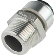 Roth overgang 22 x 3/4" nippel, indstikfittings i rustfri stål