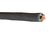 Multikabel, skærmet - 3x0,5mm² Ø6mm Sort (metervare)
