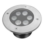 LEDlife nedgravningsspot - 6W, rund, rustfrit stål, 24V AC/DC, GU10, IP68, 480lm