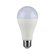A65 LED Plast Pære 15W E27 - 3000K, 200D, 1521lm, RA80 - Energibesparende og holdbar belysning til hjemmet.