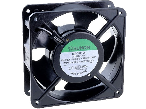AC blæser - 120x120x38mm 230V m. glideleje