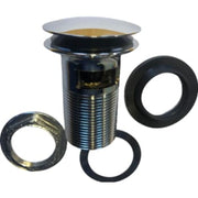 1.1/4" push-up bundventil med overløb krom