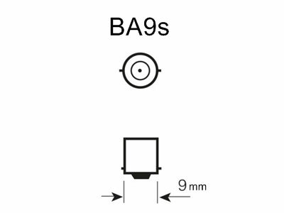 Dværglampe - 24V / 100mA / 2,4W, BA9s sokkel (Ø9x23mm)