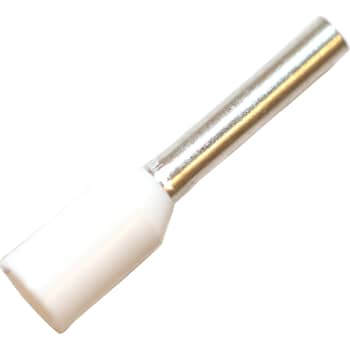ISO. TERMINALRØR 0,75MM² L8 HVID
