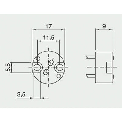 Fatning G4/GU5, 3/GX5, 3/GY6,35 (120 mm)