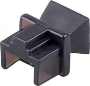 Støvdæksel til RJ45 port - Snap in, Sort (10 stk.)