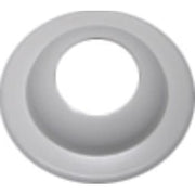 1" Plastbøsningskrave hvid