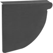 VMZINC Endebund ANTHRA-ZINC, kvartrund, venstre  - 333 mm