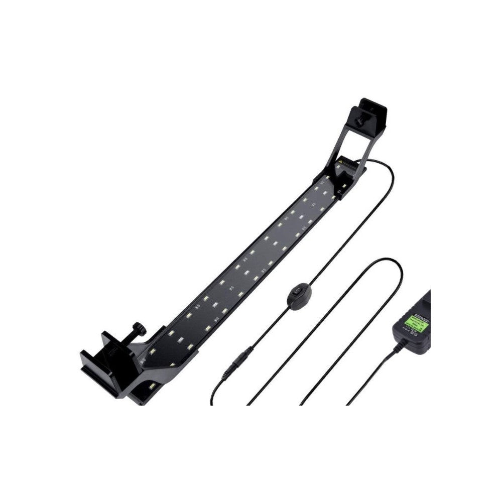 LED Akvariearmatur - Justerbar, Hvid/Blå, 20W, 73-93cm, 1600lm