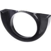 Plastmo endebund 10" med Ø75mm hul,  sort