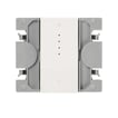 Simon 270 smal IO elektronisk lysdæmper med LED indikator mat hvid