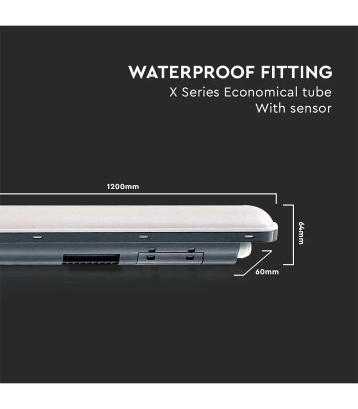 V-Tac Vandtæt LED Armatur - 120 cm, 4320lm, 36W, R