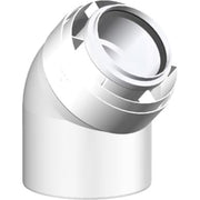 80/125mm Metalbestos ConneXt vinkelstykke 45° PP/Alu 2 stk.