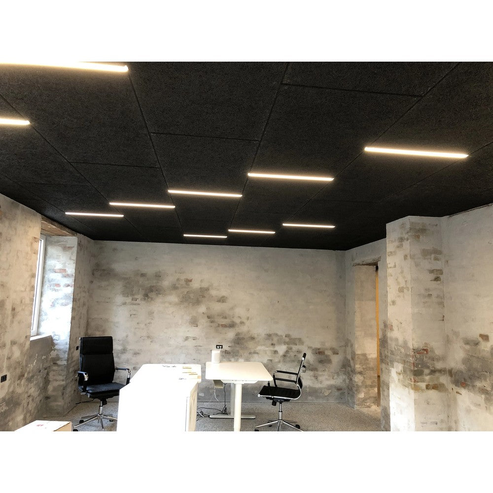 LED Troldtekt Skinne 60 cm, CCT - 19W, Akustilight, Planforsænket, 24V