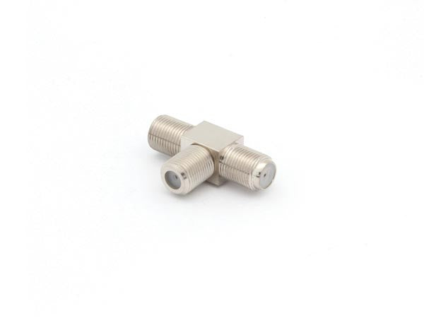 F stik forgrener - T adapter, 1 x hun til 2 x hun