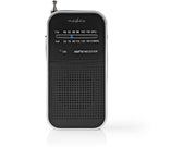 Bærbar FM-radio - AM/FM, Batteri, Analog, Sort