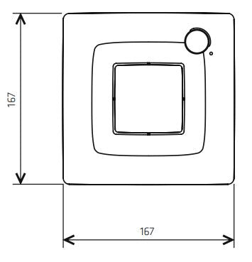 Ventilator Silent One Ø100 mm, med adaptiv hygrostat, hvid
