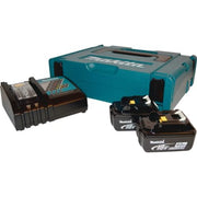 Makita batteri og ladesæt, 2 stk. 18 V/4,0 Ah og lader