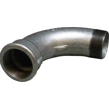 3/4" Galvaniseret bøjning 90° muffe/nippel