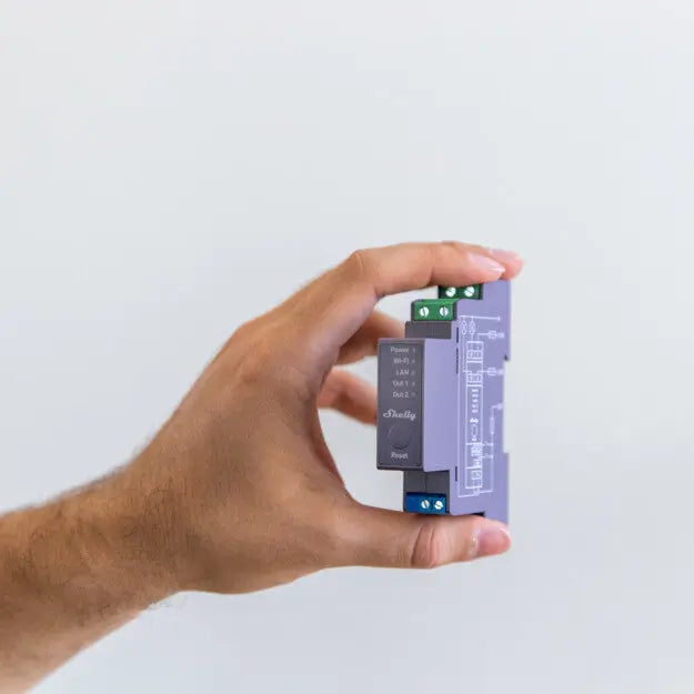 Shelly Pro 2 - WiFI relæ, 2 kanaler, potentialfrit