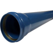 Kaczmarek 110 x 3000 mm blå PVC-regnvandsrør m/mf., SN8, EN 1401