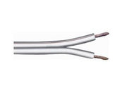 Højttalerledning - 2x0,75mm² OFC, hvid (50m)