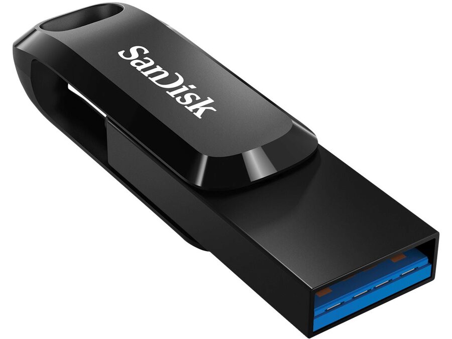 Ultra Dual Drive Go 128GB USB 3.1 Gen 1 USB-C, Sort