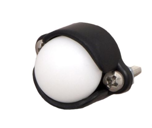 Kuglehjul - H13,5mm Ø12,7mm Plast