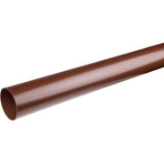 Plastmo nedløbsrør, Ø75mm, brun, 6 meter