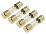 Autostereo sikring - 80A Flink, Ø38x10,3mm Forgyldt (4 stk.)