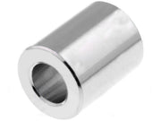 M5 afstandsstykke u. gevind - L20mm, Forniklet messing