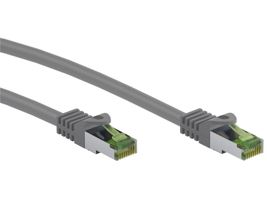 CAT8.1 netværkskabel - S/FTP (PiMF) LSZH, CU, Grå (3m)