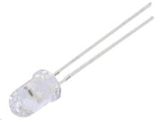 5mm UHB LED - Rund, vandklar, Neutral Hvid (23000mcd 15°)