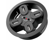 USB 2.0 HUB - 4 porte + Audio, bordmontage