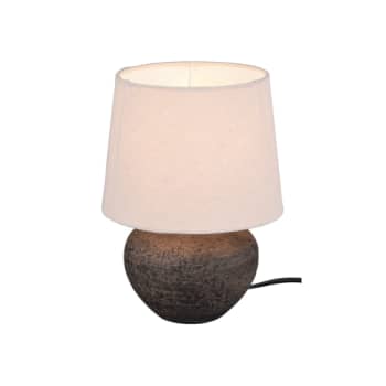 Lou Bordlampe 18 cm E14 brun