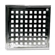 Purus ramme med rist forkromet plast 168x168/152x152 mm