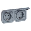 PLEXO55 DB SCHUKO 16A 4M GRÅ