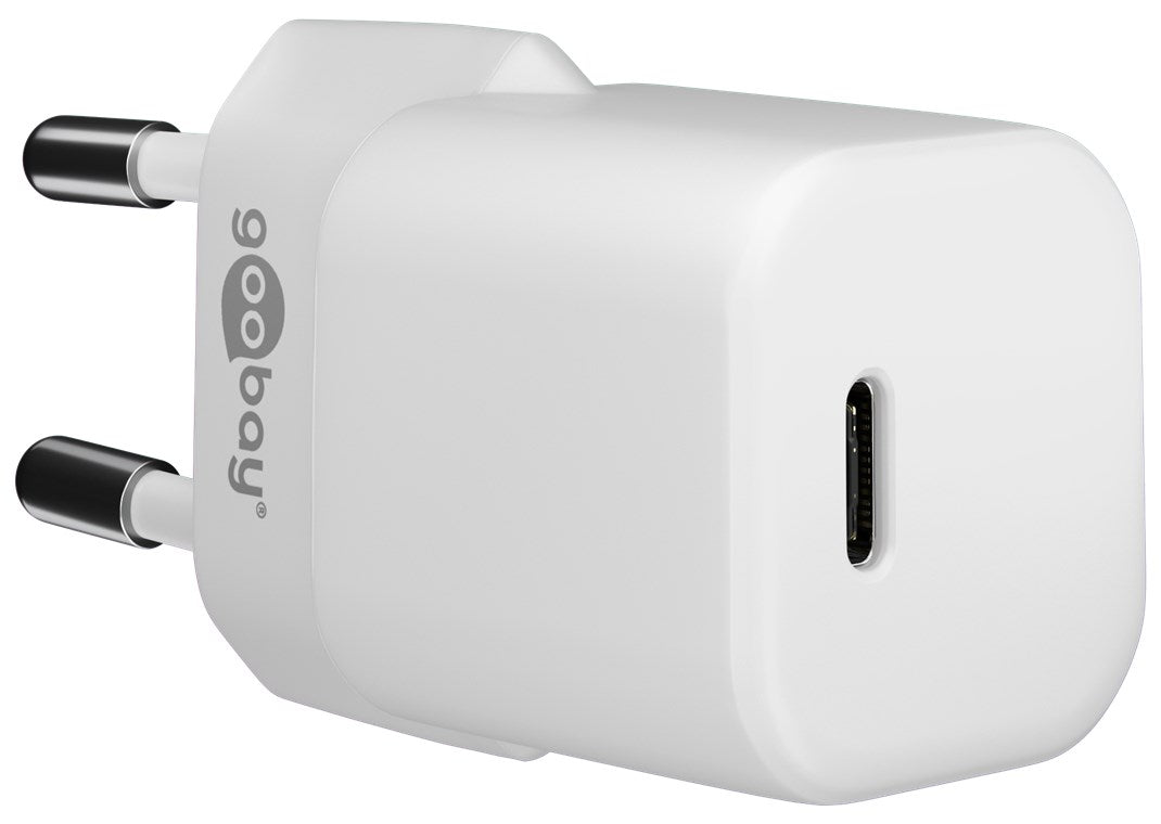 USB-C Lynlader, PD (Power Delivery) , nano (20W), Hvid