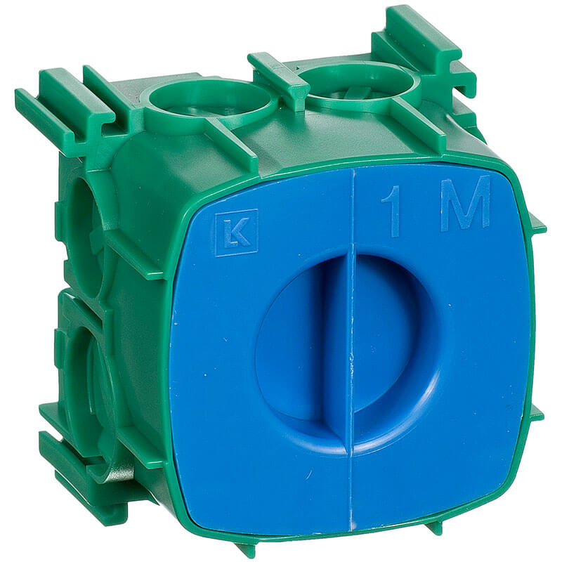 Opus grøn indmuringsdåse 1 modul