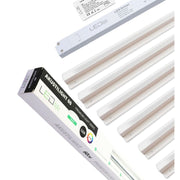 Troldtekt LED Zigbee Skinnesæt 6x60 cm - CCT, Planforsænket, Akustilight inkl. ledninger og driver