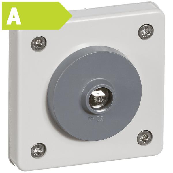 DREJE AFBRYDER F/NØGLE LYSEGRÅ