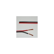 12-24V Ledning Rød/Sort - 2x0,5mm², Metervare, Minimum 5 meter