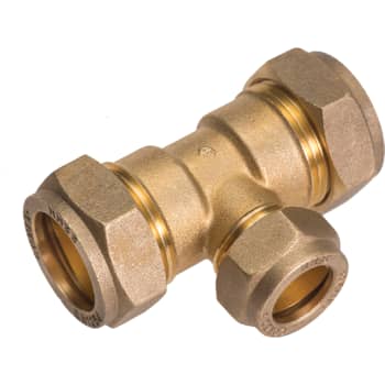 Conex 18x15x18mm komp. tee   godkendt til pex og kobber
