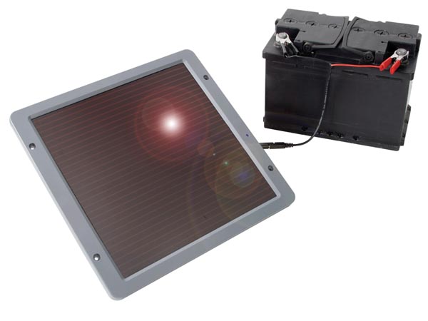 Solcelle batterilader - 13,5V / 5W (IP61)