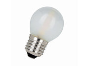 G45 LED pære - 240VAC 1W, E27 sokkel, Varm hvid (IP44)