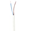 Plastkappeledning H05 VV-F 2X1,50 Hvid R50